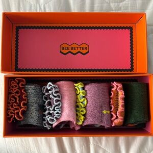 New in gift box BOMBAS women’s size small ruffle ankel
Socks